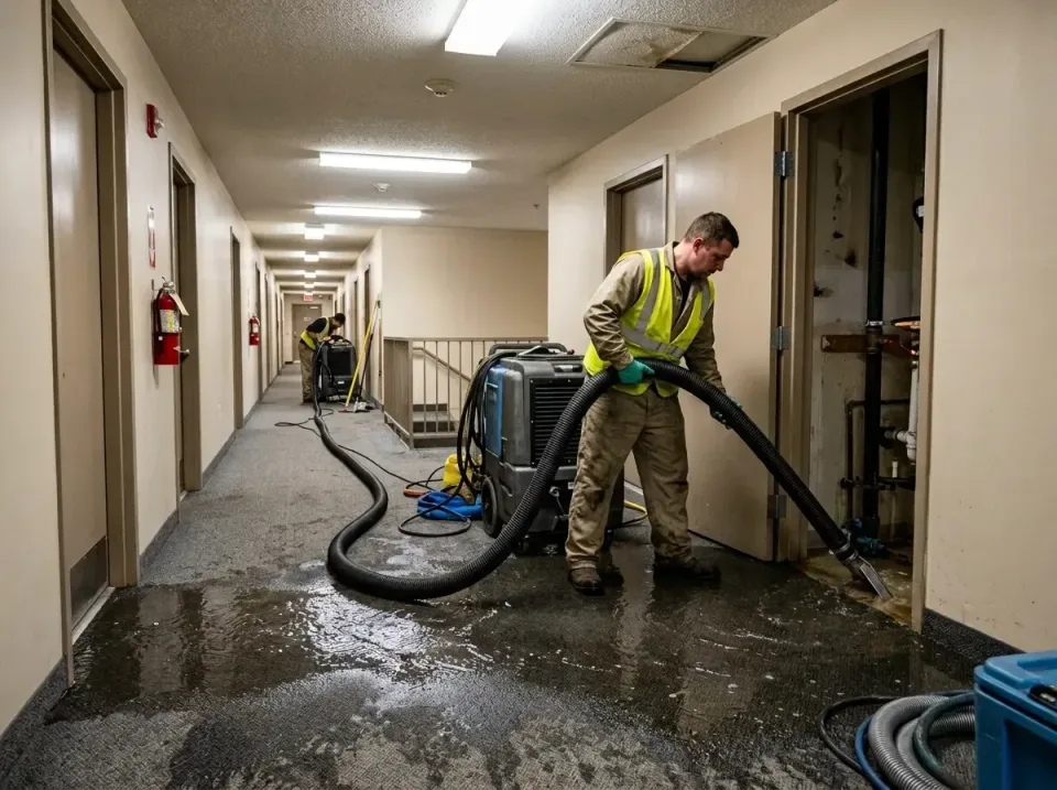 multi-unit-apartment-hallway-f-005 — frequently asked questions, Emergency Burst Pipe Water Extraction & Removal in West Bou…